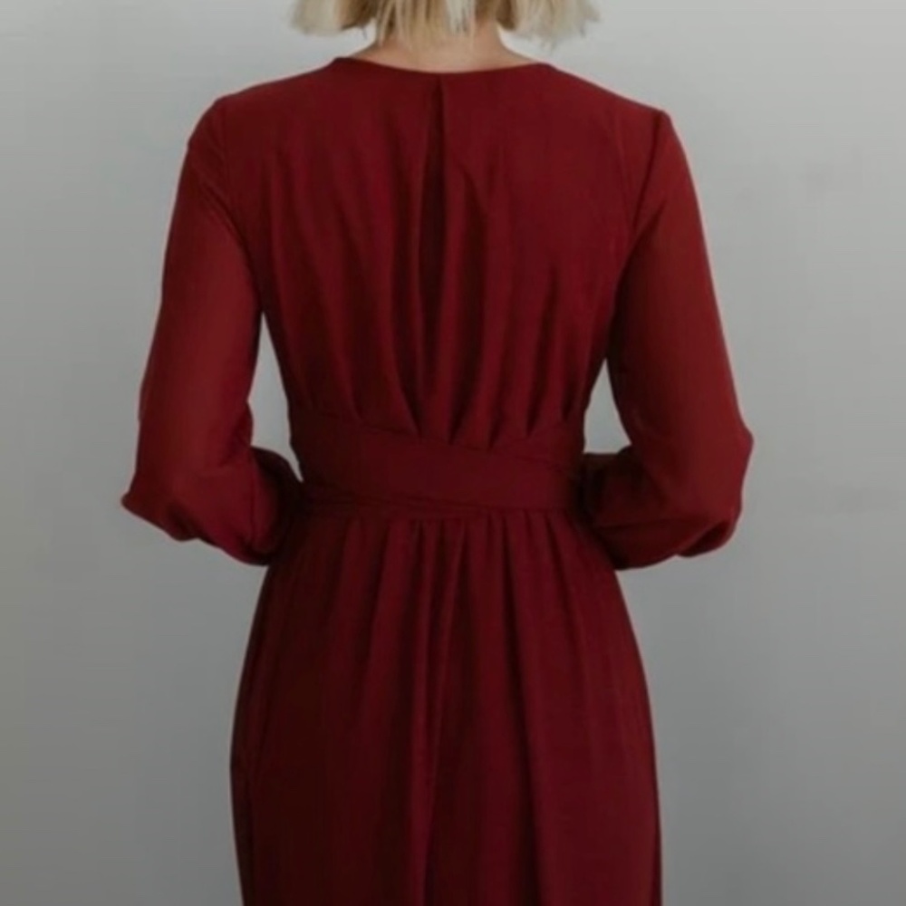baltic born Lydia dress in burgundy - Picture 4 of 6